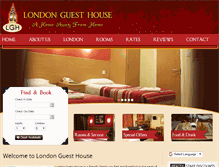 Tablet Screenshot of londonguesthouse.uk.com